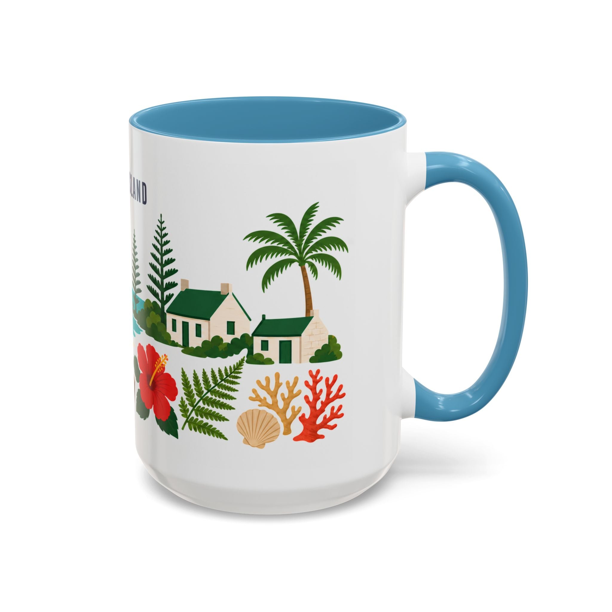 Norfolk Island Coffee Mug | Travel Souvenir Accent Mug | Country Gift Ceramic Cup 11oz 15oz