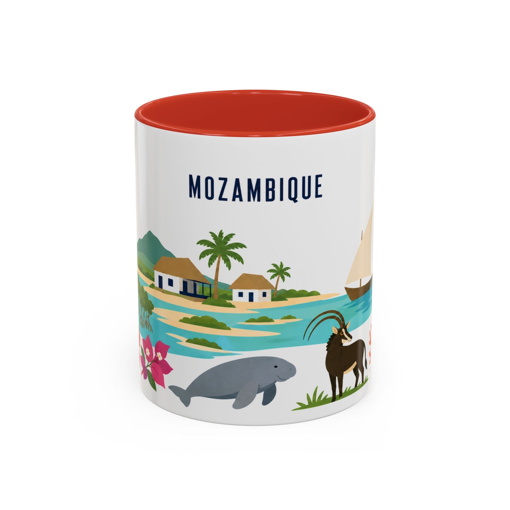 Mozambique Home Country Mug | Moving Away Gift | Long Distance Friendship | 11 oz 15 oz Accent Mug