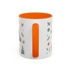 Antwerp Christmas Mug | Watercolor Travel Souvenir | Holiday Gift | Accent Ceramic Coffee Cup 11oz 15oz