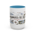Wrangell-St. Elias National Park Coffee Mug | Alaska Wilderness Climbing Gift | Accent Color Ceramic 11oz 15oz