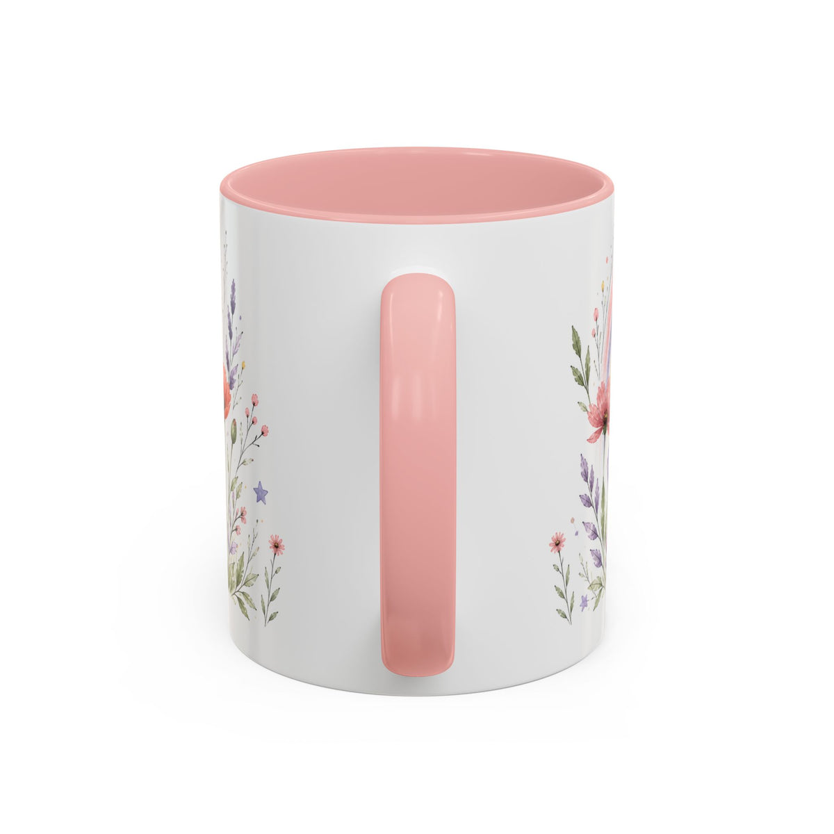 Personalized Kindergarten Teacher Mug | Custom Name Wildflower Rainbow Cup | Back to School Gift