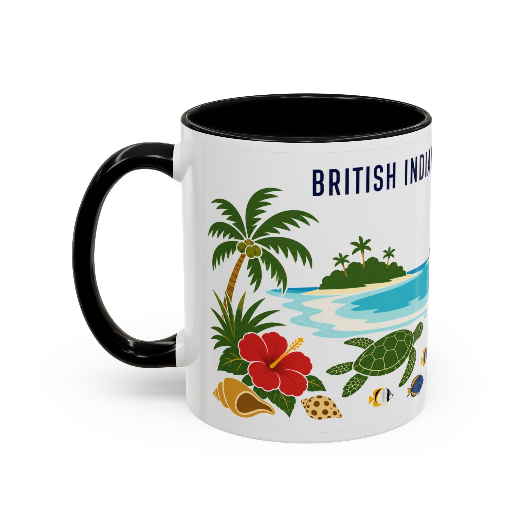 British Indian Ocean Territory Coffee Mug | Travel Souvenir Accent Mug | Country Gift Ceramic Cup 11oz 15oz