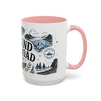 Iceland Ring Road Coffee Mug | Travel Destination Souvenir Gift | Accent Color Ceramic 11oz 15oz