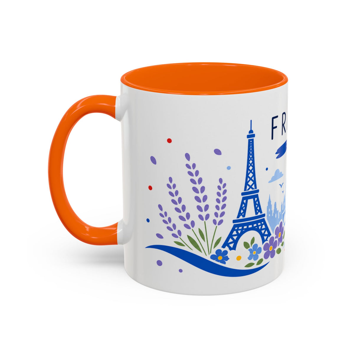 France Coffee Mug | Travel Souvenir Accent Mug | Country Gift Ceramic Cup 11oz 15oz