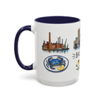 Baltimore Illustrated Travel Mug | City Souvenir Accent Coffee Mug | 11oz 15oz Ceramic Cup