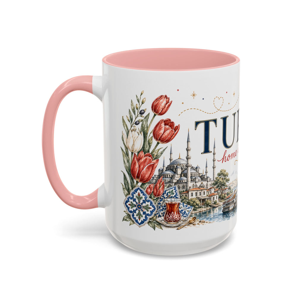 Turkey Home Country Mug | Moving Away Gift | Long Distance Friendship | 11 oz 15 oz Accent Mug