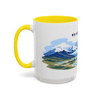 Wrangell-St. Elias National Park Coffee Mug | Solid Color Block Park Souvenir | 11oz 15oz Accent Mug