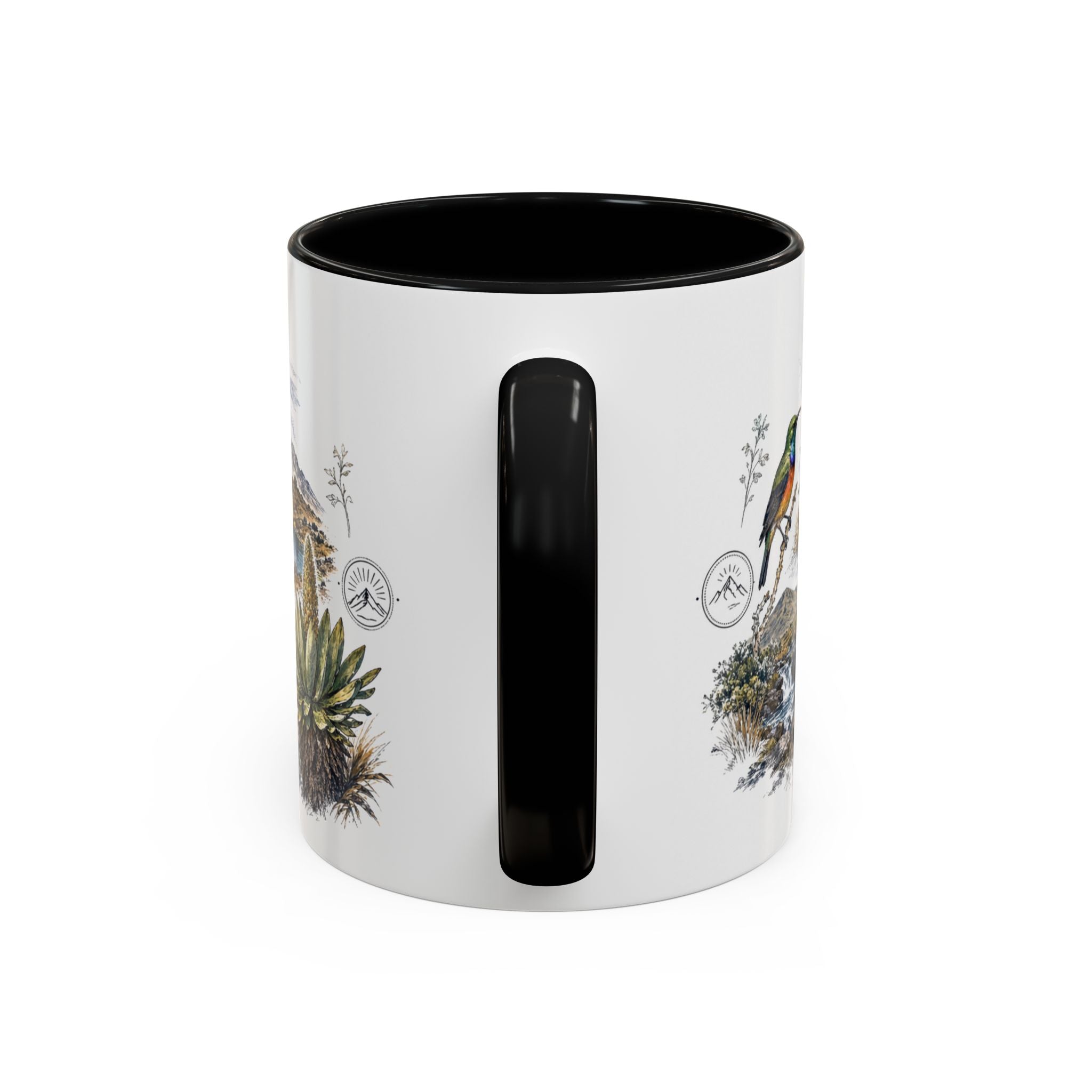Mount Kenya Mug, Kenya Travel Souvenir, Bucket List Gift, Accent Ceramic Coffee Mug 11oz 15oz