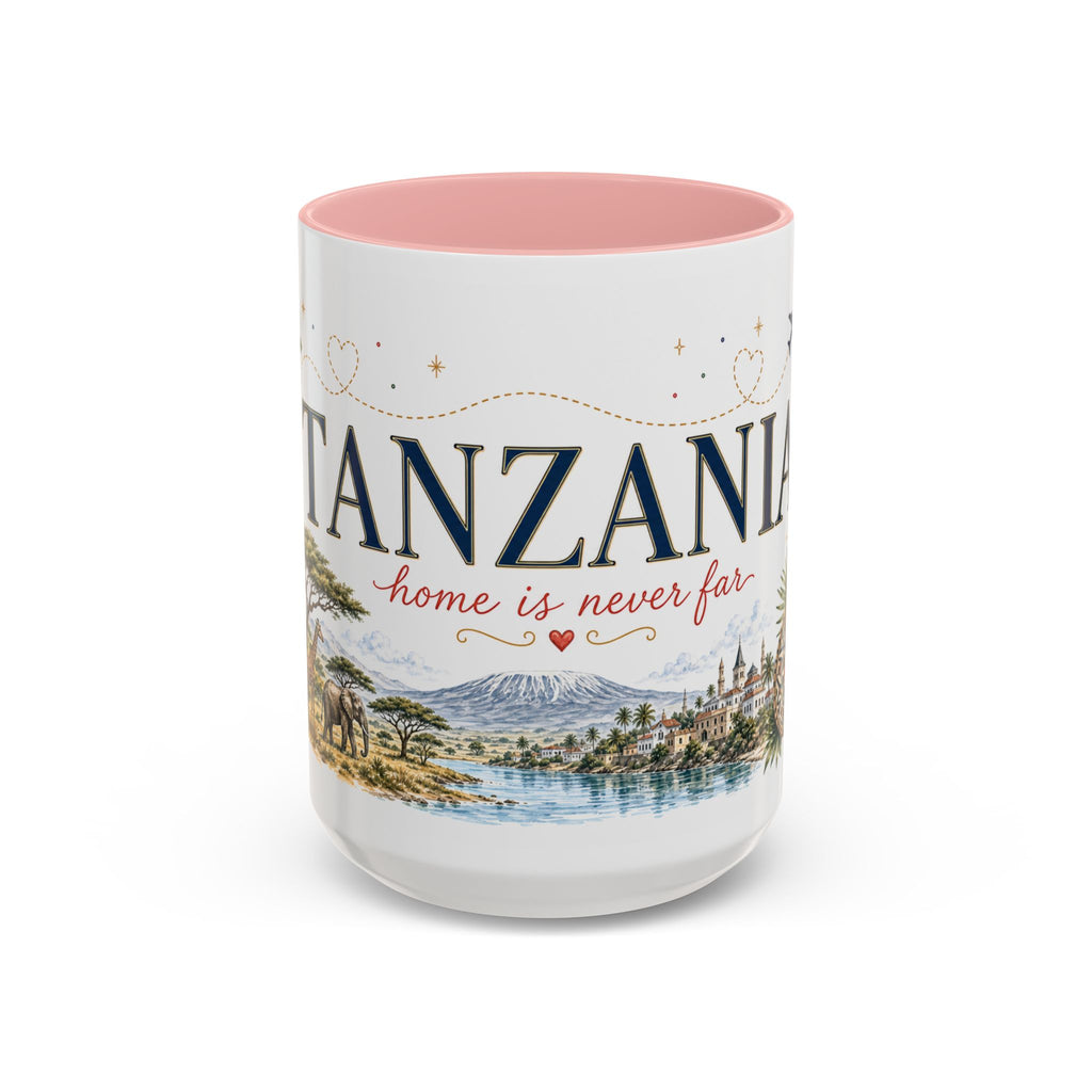 Tanzania Home Country Mug | Moving Away Gift | Long Distance Friendship | 11 oz 15 oz Accent Mug