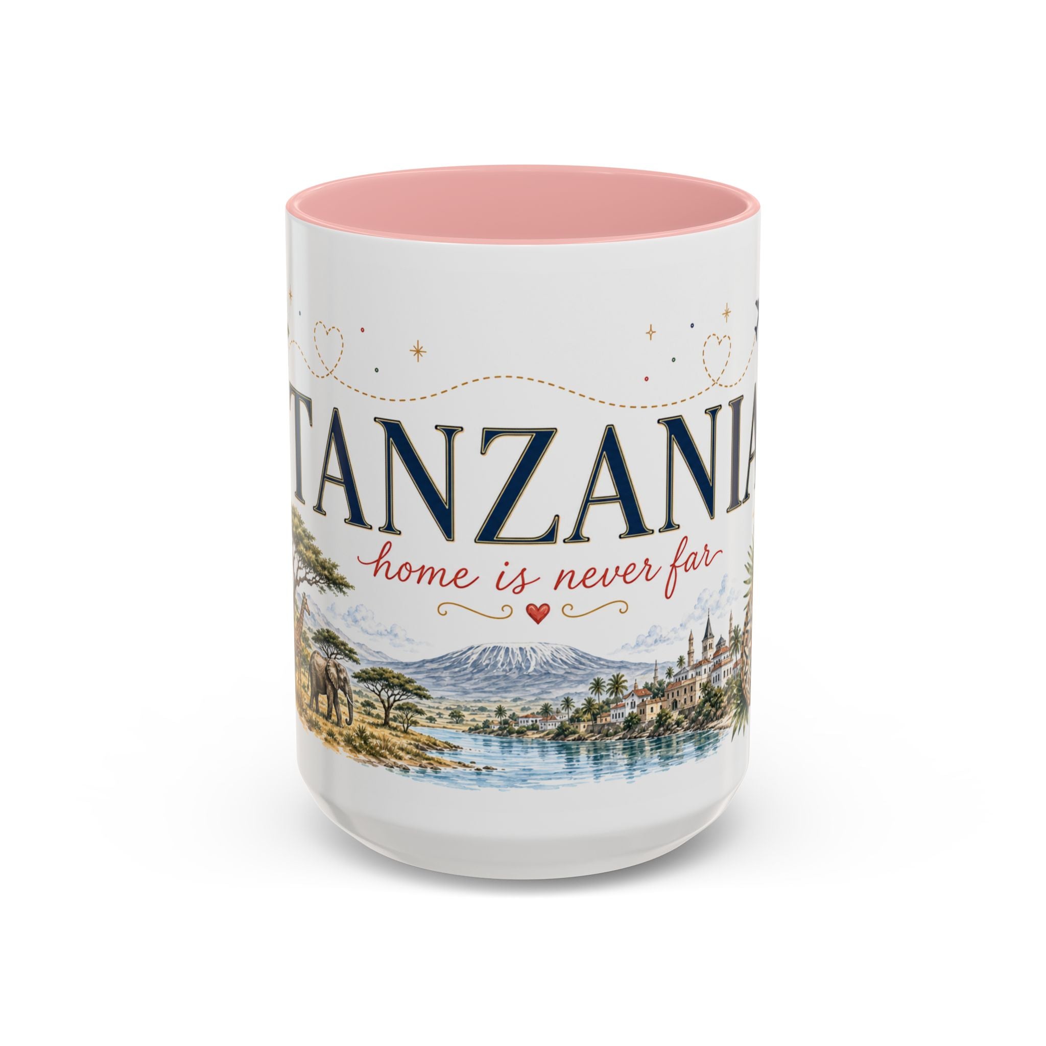 Tanzania Home Country Mug | Moving Away Gift | Long Distance Friendship | 11 oz 15 oz Accent Mug
