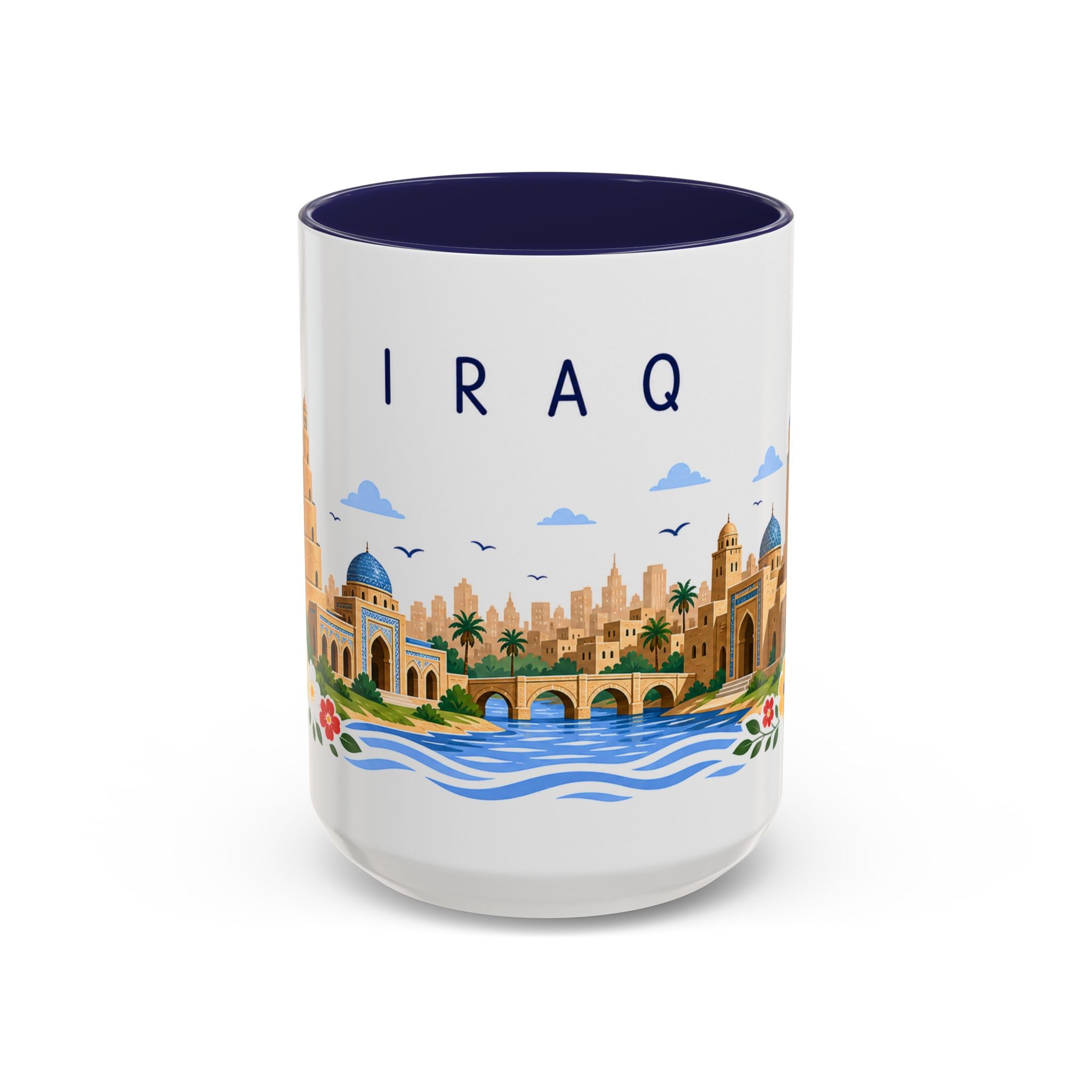 Iraq Coffee Mug | Travel Souvenir Accent Mug | Place Gift Ceramic Cup 11oz 15oz