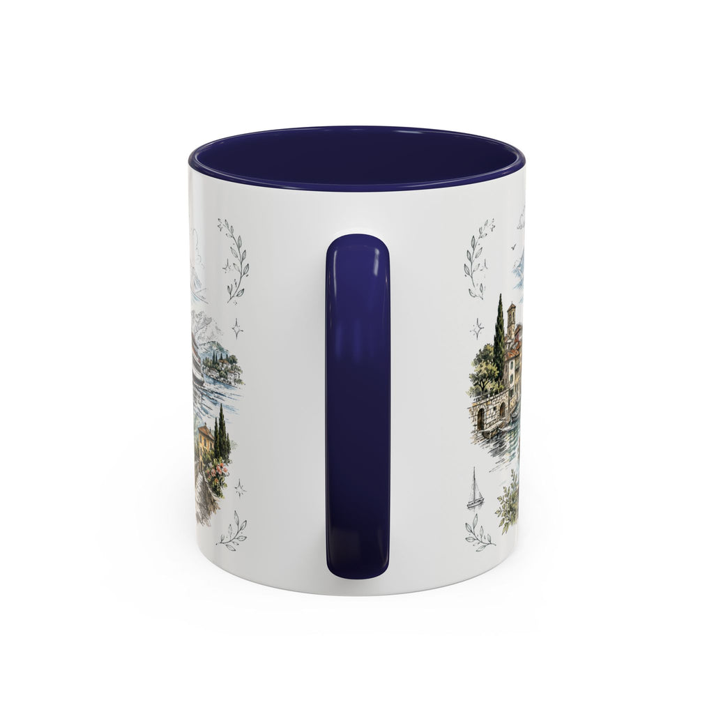 Lake Como Mug, Italy Travel Souvenir, Bucket List Gift, Accent Ceramic Coffee Mug 11oz 15oz