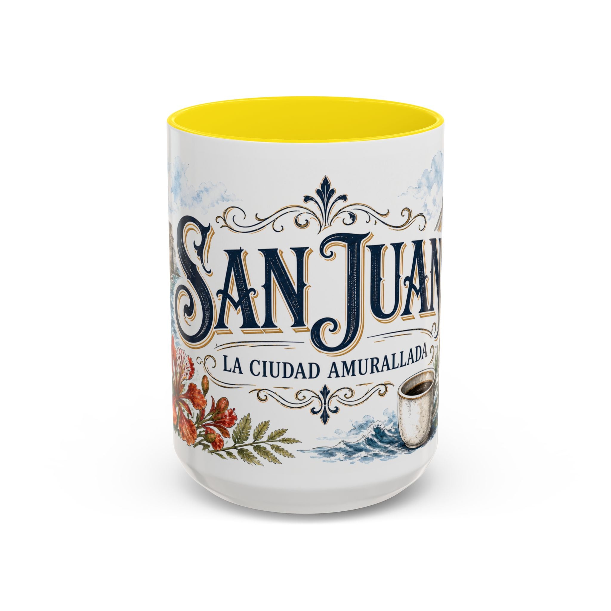 San Juan Coffee Mug | United States Travel Souvenir | Vintage Illustrated City Gift | 11 oz 15 oz Accent Mug