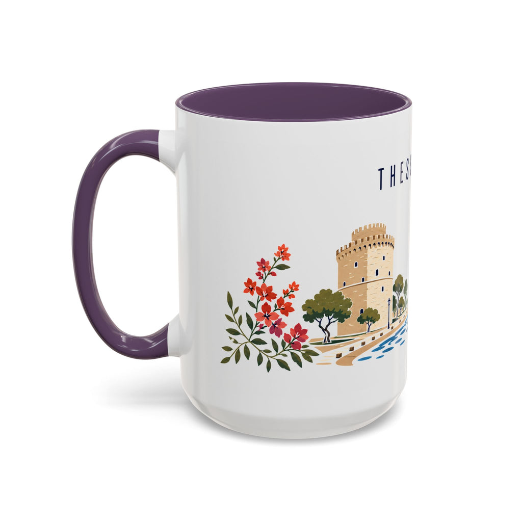 Thessaloniki Coffee Mug | Greece Travel Souvenir | Porcelain Decal City Gift | 11oz 15oz Accent Mug