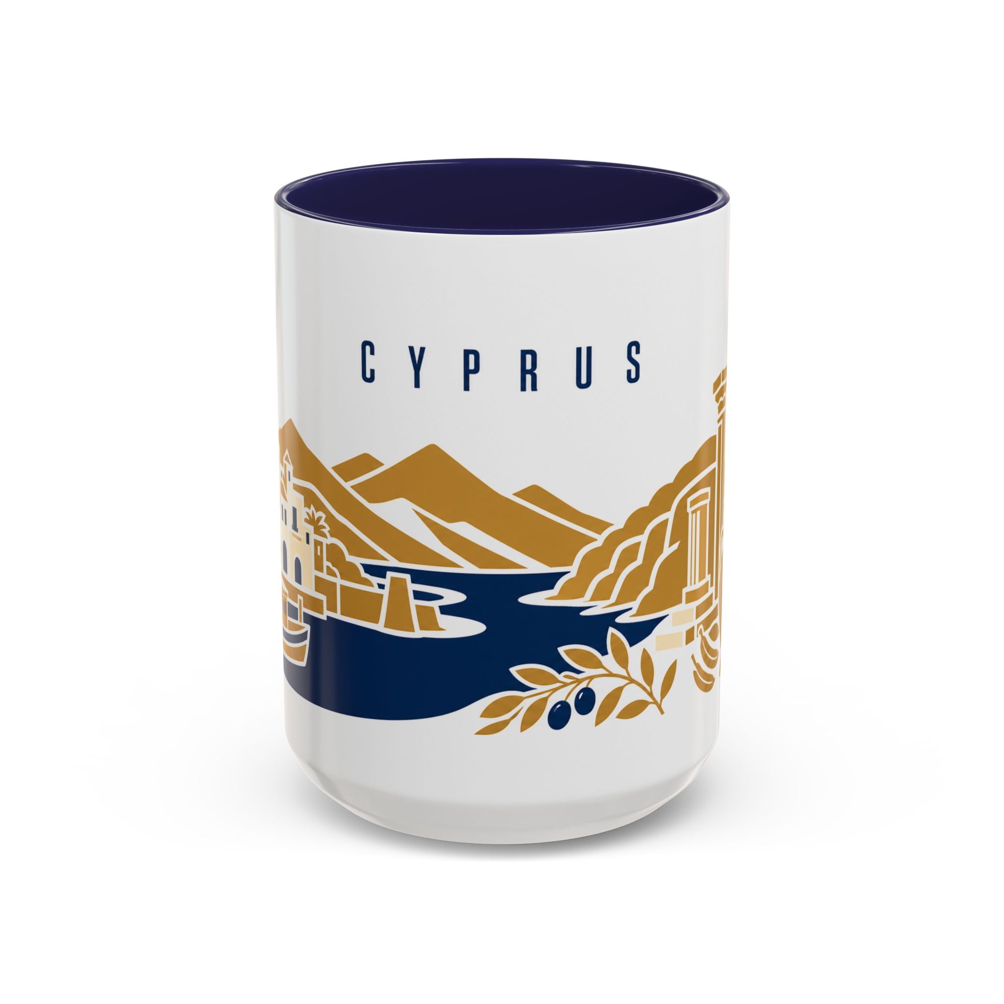 Cyprus Coffee Mug | Travel Souvenir Accent Mug | Country Gift Ceramic Cup 11oz 15oz