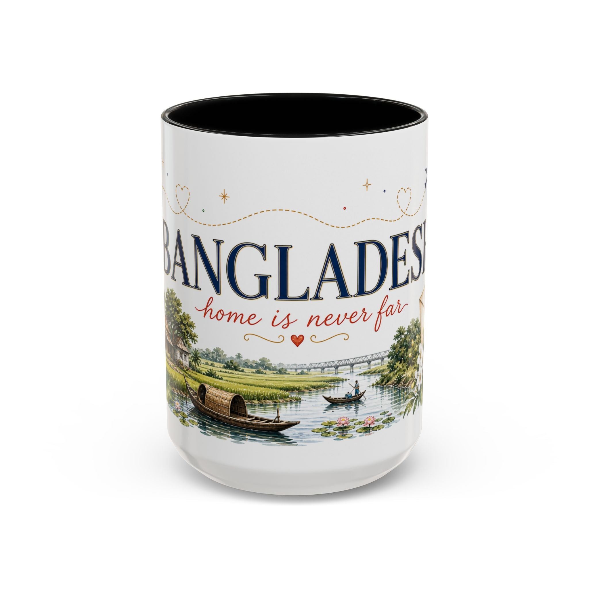 Bangladesh Home Country Mug | Moving Away Gift | Long Distance Friendship | 11 oz 15 oz Accent Mug