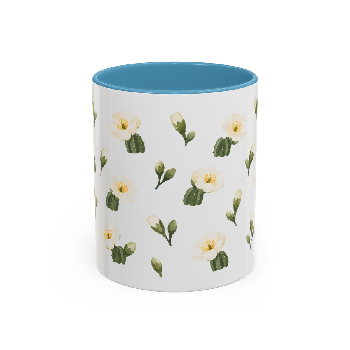 Arizona Saguaro cactus blossom Mug, State Flower Floral Coffee Cup, 11oz Botanical Gift