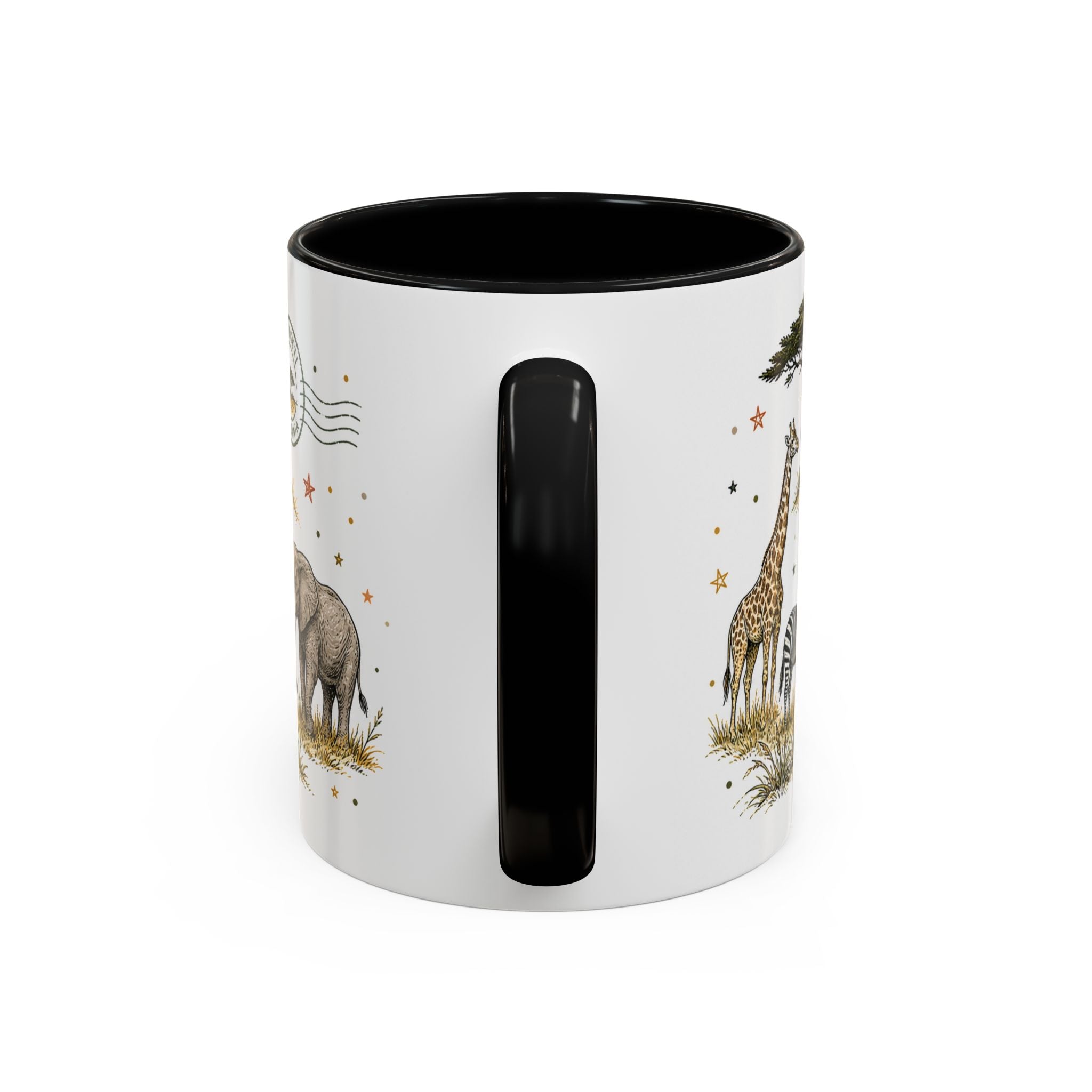 Serengeti Coffee Mug | Travel Destination Souvenir Gift | Accent Color Ceramic 11oz 15oz
