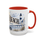 Virginia Beach Coffee Mug | United States Travel Souvenir | Vintage Illustrated City Gift | 11 oz 15 oz Accent Mug