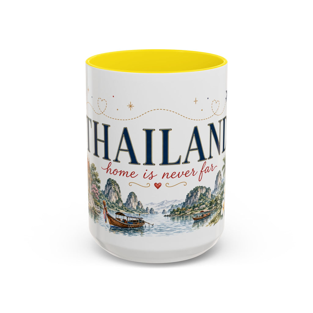 Thailand Home Country Mug | Moving Away Gift | Long Distance Friendship | 11 oz 15 oz Accent Mug