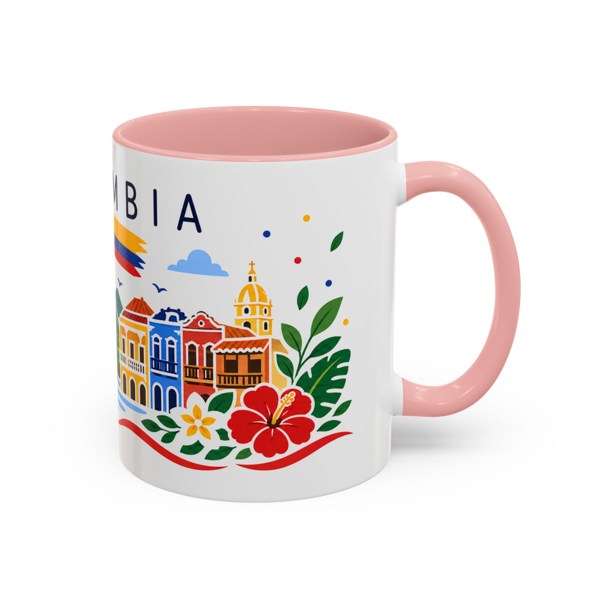 Colombia Coffee Mug | Travel Souvenir Accent Mug | Country Gift Ceramic Cup 11oz 15oz