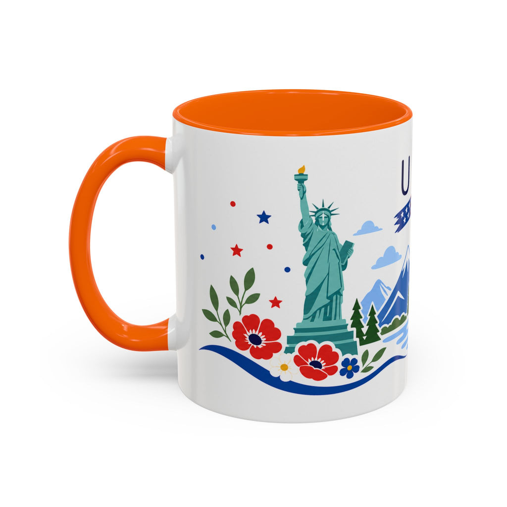 United States Coffee Mug | Travel Souvenir Accent Mug | Country Gift Ceramic Cup 11oz 15oz