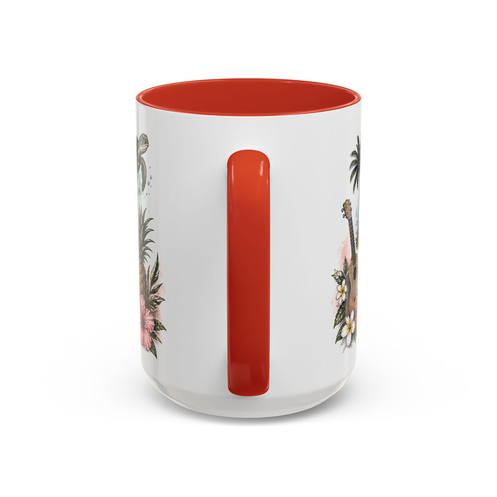 Honolulu Coffee Mug | United States Travel Souvenir | Vintage Illustrated City Gift | 11 oz 15 oz Accent Mug