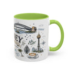 Sydney Coffee Mug | Australia Souvenir Travel Gift | Accent Color Ceramic 11oz 15oz