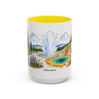 Yellowstone National Park Mug | US Travel Souvenir Accent Coffee Mug | 11oz 15oz Ceramic Cup