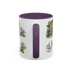 Raleigh Illustrated Travel Mug | City Souvenir Accent Coffee Mug | 11oz 15oz Ceramic Cup
