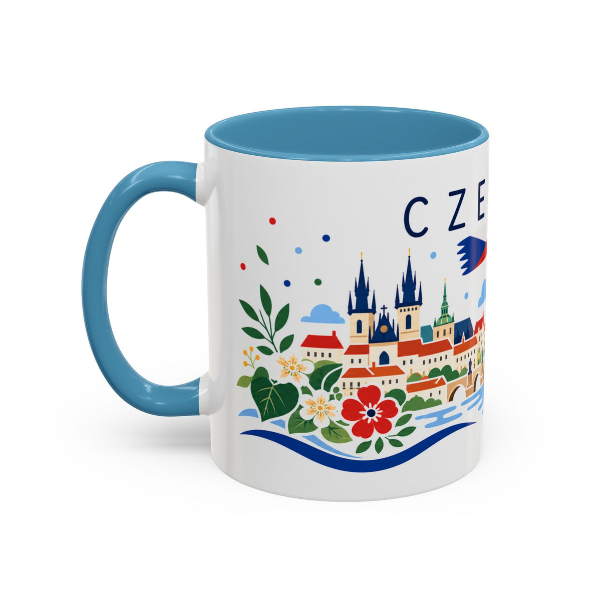 Czechia Coffee Mug | Travel Souvenir Accent Mug | Country Gift Ceramic Cup 11oz 15oz