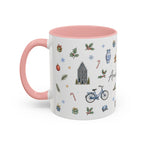 Amsterdam Christmas Watercolor Mug | Festive City Souvenir Coffee Cup