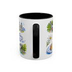 Salzburg Illustrated Travel Mug | City Souvenir Accent Coffee Mug | 11oz 15oz Ceramic Cup
