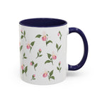 Minnesota Pink and White Lady Slipper Mug, State Flower Floral Coffee Cup, 11oz Botanical Gift