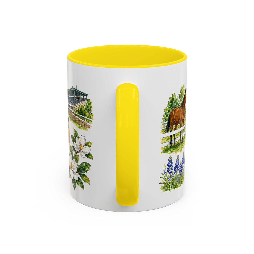 Lexington Illustrated Travel Mug | City Souvenir Accent Coffee Mug | 11oz 15oz Ceramic Cup