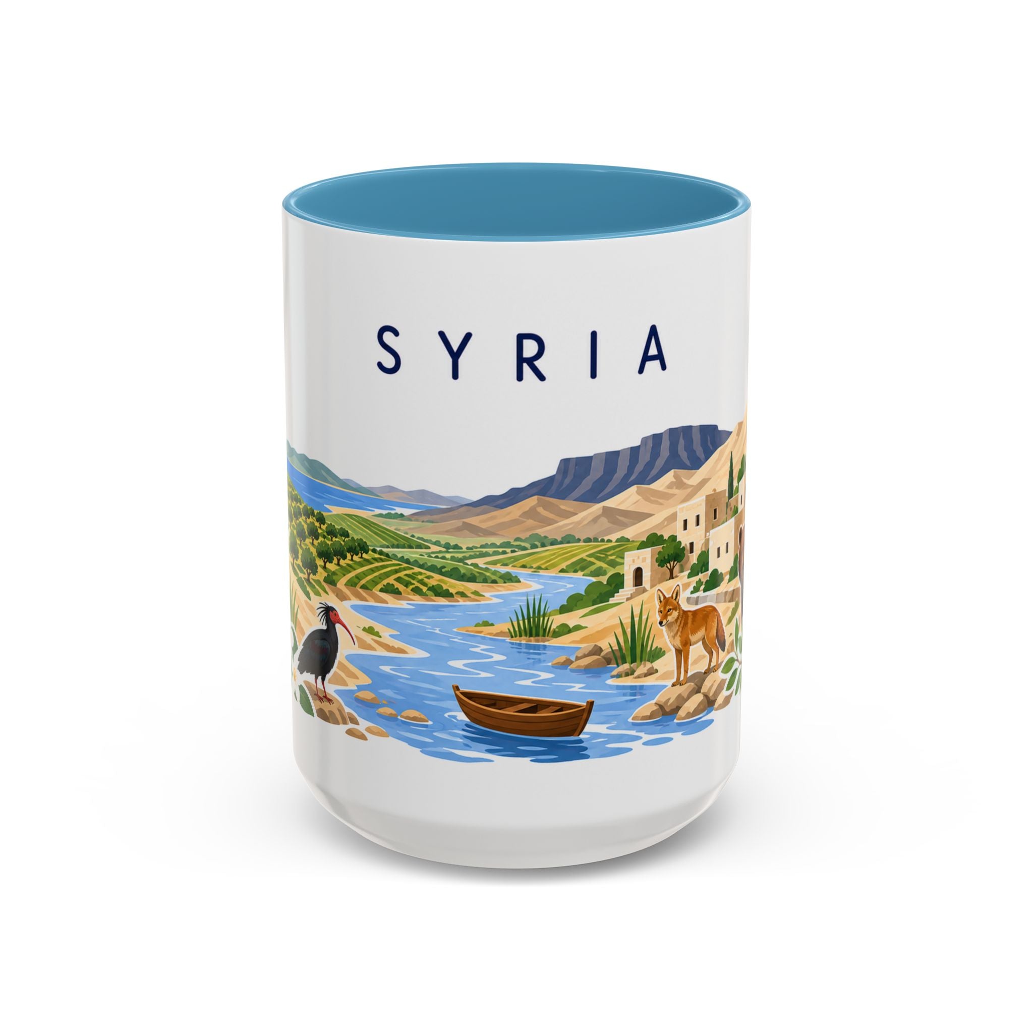 Syria Coffee Mug | Travel Souvenir Accent Mug | Country Gift Ceramic Cup 11oz 15oz
