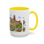Sintra Illustrated Travel Mug | Portugal Souvenir Accent Coffee Mug | 11oz 15oz Ceramic Cup