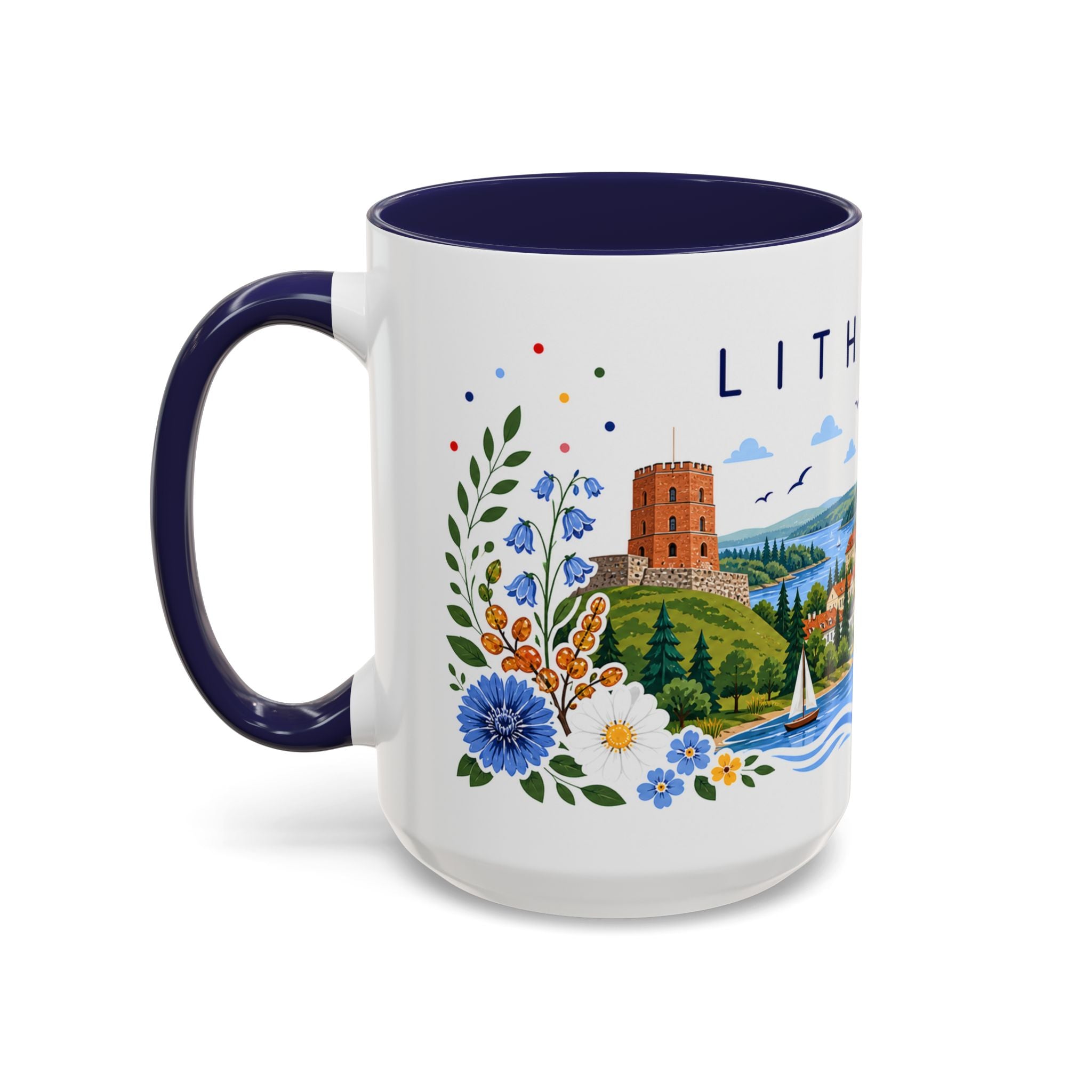 Lithuania Coffee Mug | Travel Souvenir Accent Mug | Place Gift Ceramic Cup 11oz 15oz