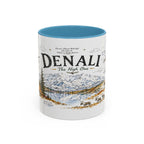 Denali National Park Coffee Mug | Alaska National Park Hiking Gift | Accent Color Ceramic 11oz 15oz