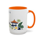 Denpasar Coffee Mug | Indonesia Travel Souvenir | Porcelain Decal City Gift | 11oz 15oz Accent Mug