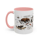 Katmai National Park Coffee Mug | Alaska Bear Watching Wildlife Gift | Accent Color Ceramic 11oz 15oz