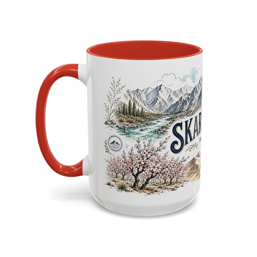 Skardu Valley Mug, Pakistan Travel Souvenir, Bucket List Gift, Accent Ceramic Coffee Mug 11oz 15oz