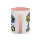 Cologne Illustrated Travel Mug | City Souvenir Accent Coffee Mug | 11oz 15oz Ceramic Cup