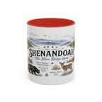 Shenandoah National Park Coffee Mug | Virginia Blue Ridge Hiking Autumn Gift | Accent Color Ceramic 11oz 15oz