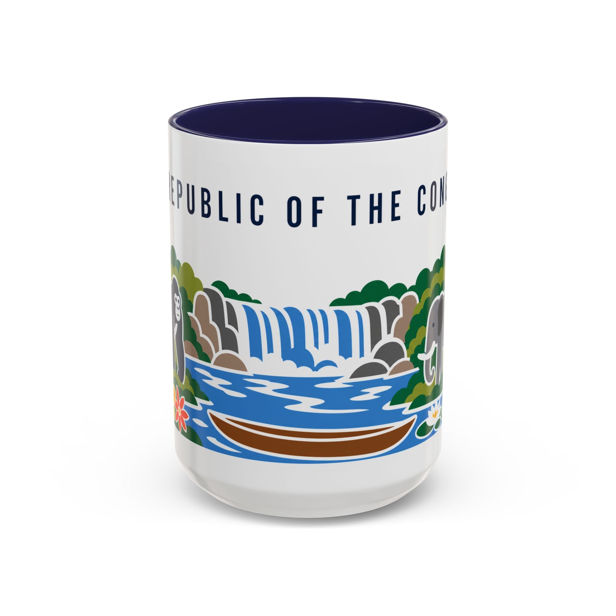 Republic of the Congo Coffee Mug | Travel Souvenir Accent Mug | Country Gift Ceramic Cup 11oz 15oz
