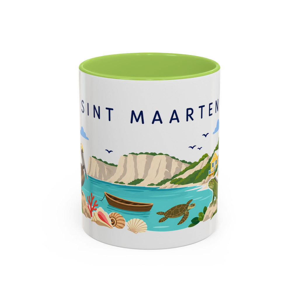 Sint Maarten Coffee Mug | Travel Souvenir Accent Mug | Country Gift Ceramic Cup 11oz 15oz
