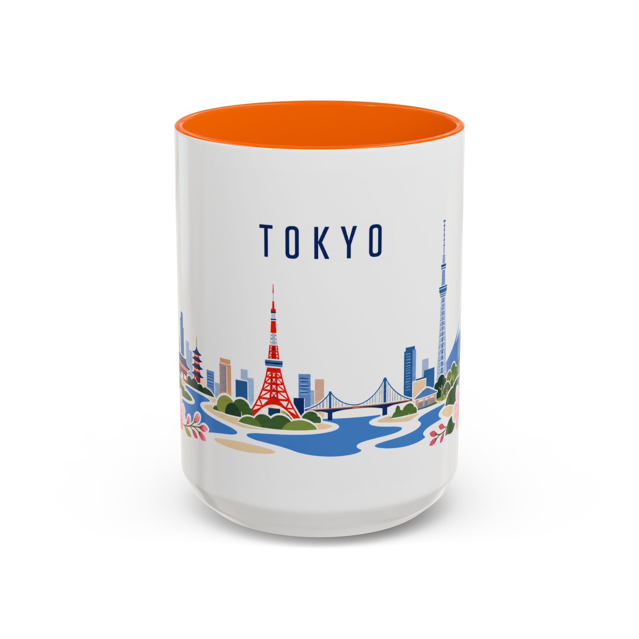 Tokyo Coffee Mug | Japan Travel Souvenir | Porcelain Decal City Gift | 11oz 15oz Accent Mug
