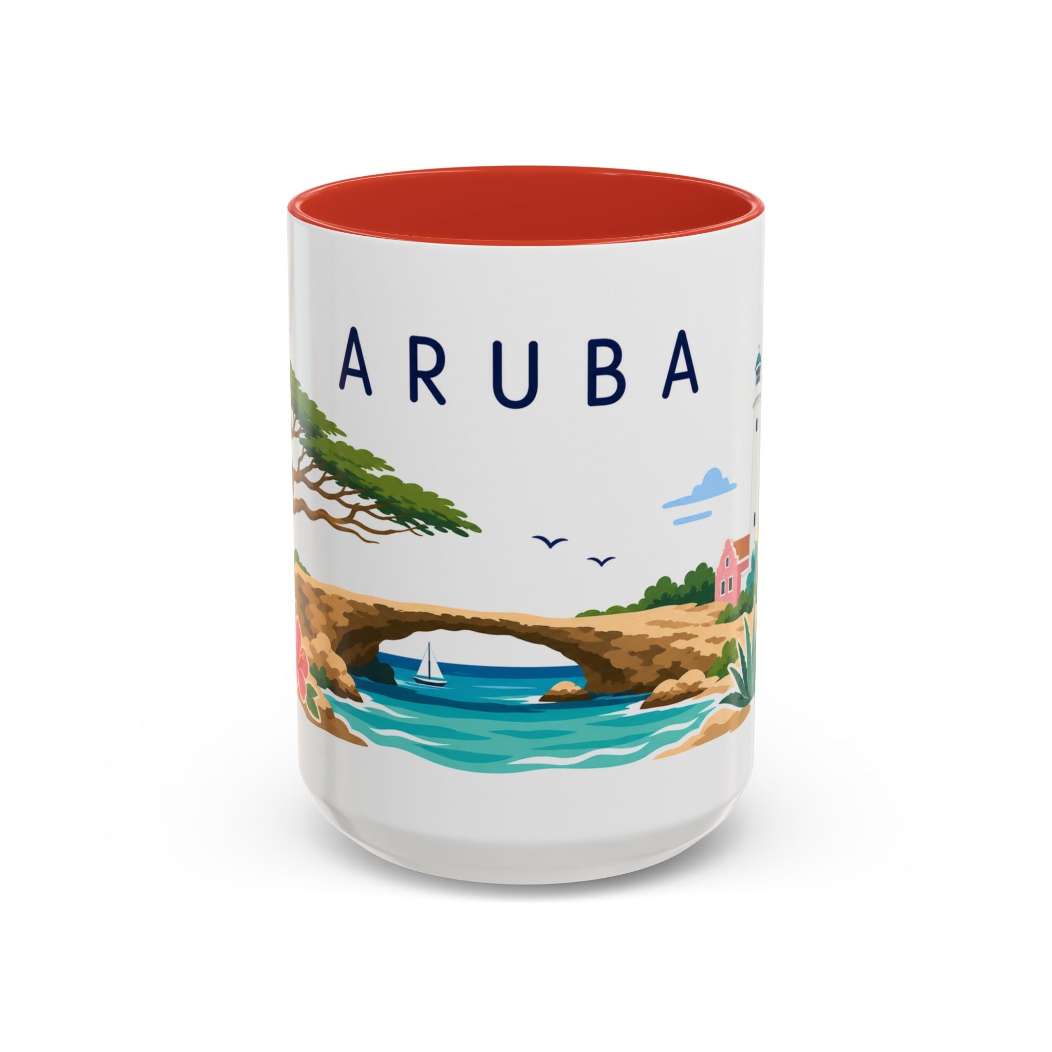 Aruba Coffee Mug | Travel Souvenir Accent Mug | Country Gift Ceramic Cup 11oz 15oz