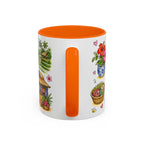 Ubud Illustrated Travel Mug | City Souvenir Accent Coffee Mug | 11oz 15oz Ceramic Cup