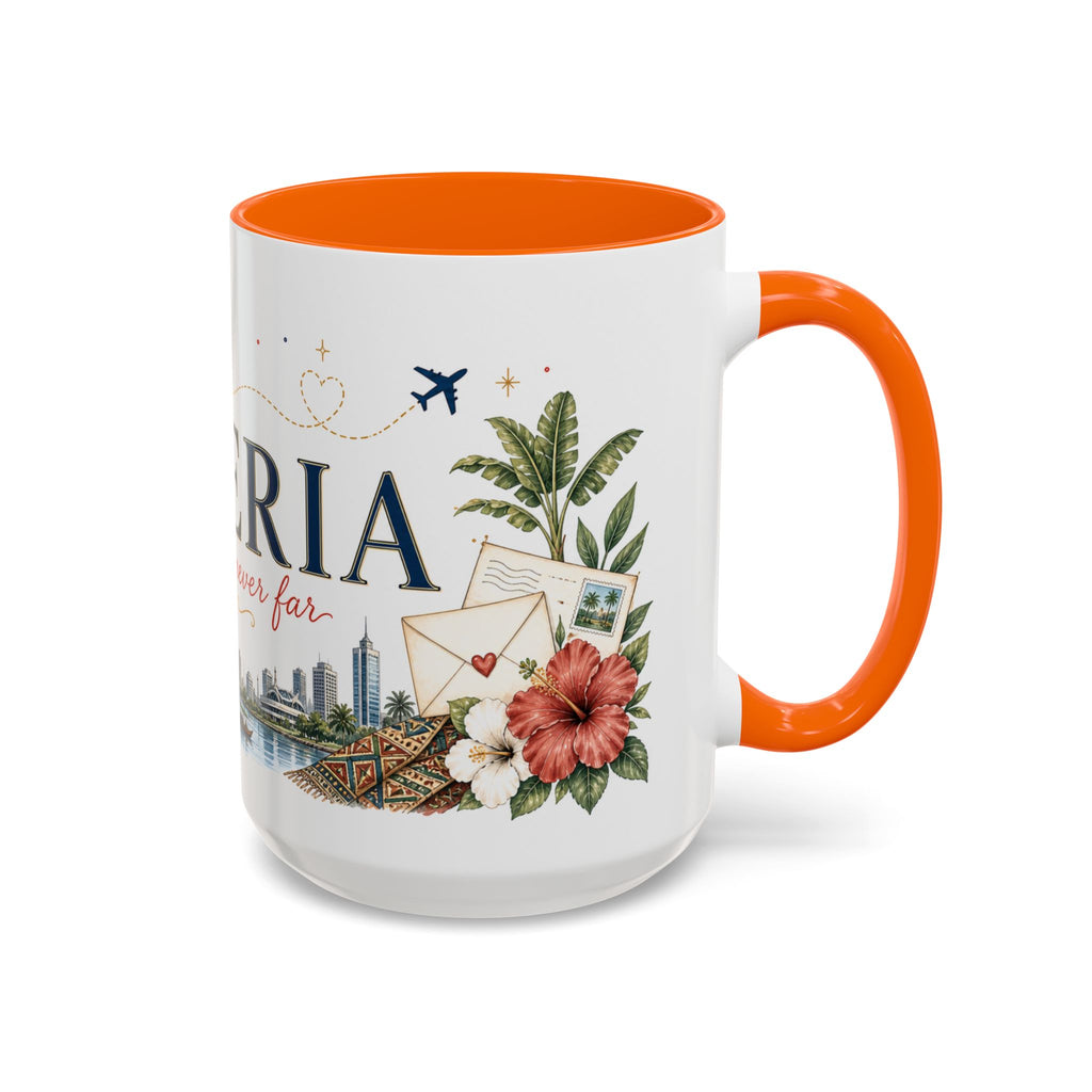 Nigeria Home Country Mug | Moving Away Gift | Long Distance Friendship | 11 oz 15 oz Accent Mug